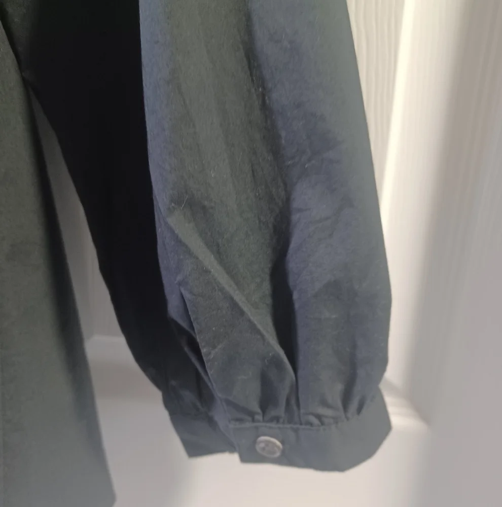 J. Crew Black Ruffled Cold Shoulder Blouse - Picture 3 of 9